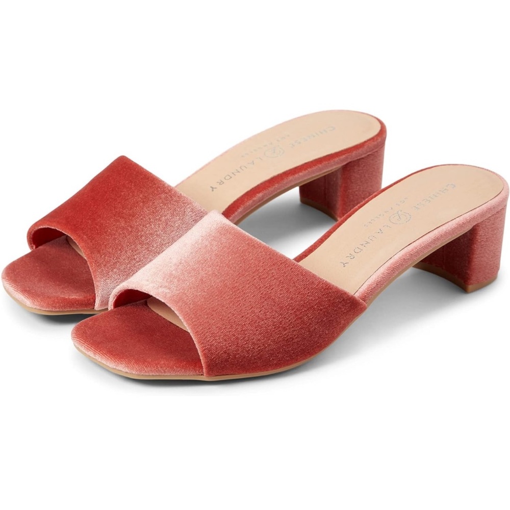 Chinese Laundry Lana Heels ✨ Boho Rose Velvet ✨